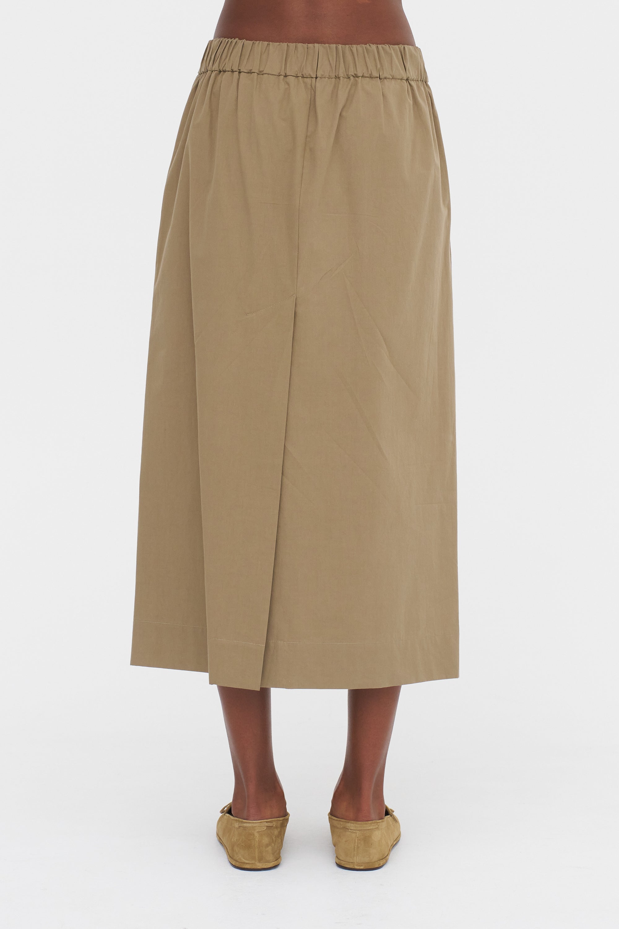 Straight Skirt, Beige