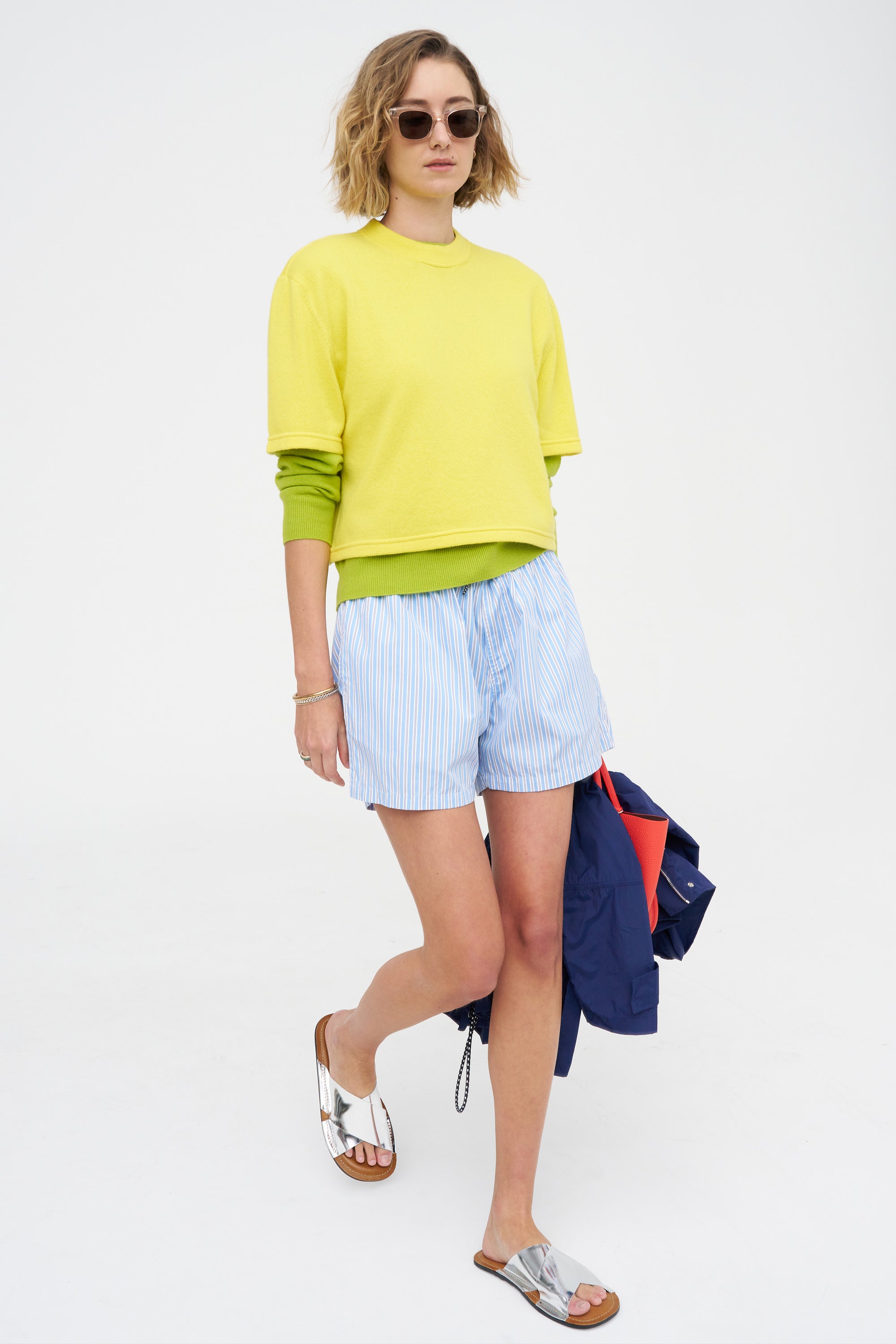 Trouser Shorts, Stripe