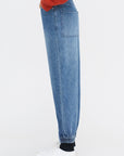 Zippered Denim Jogger - Regular, Classic Blue