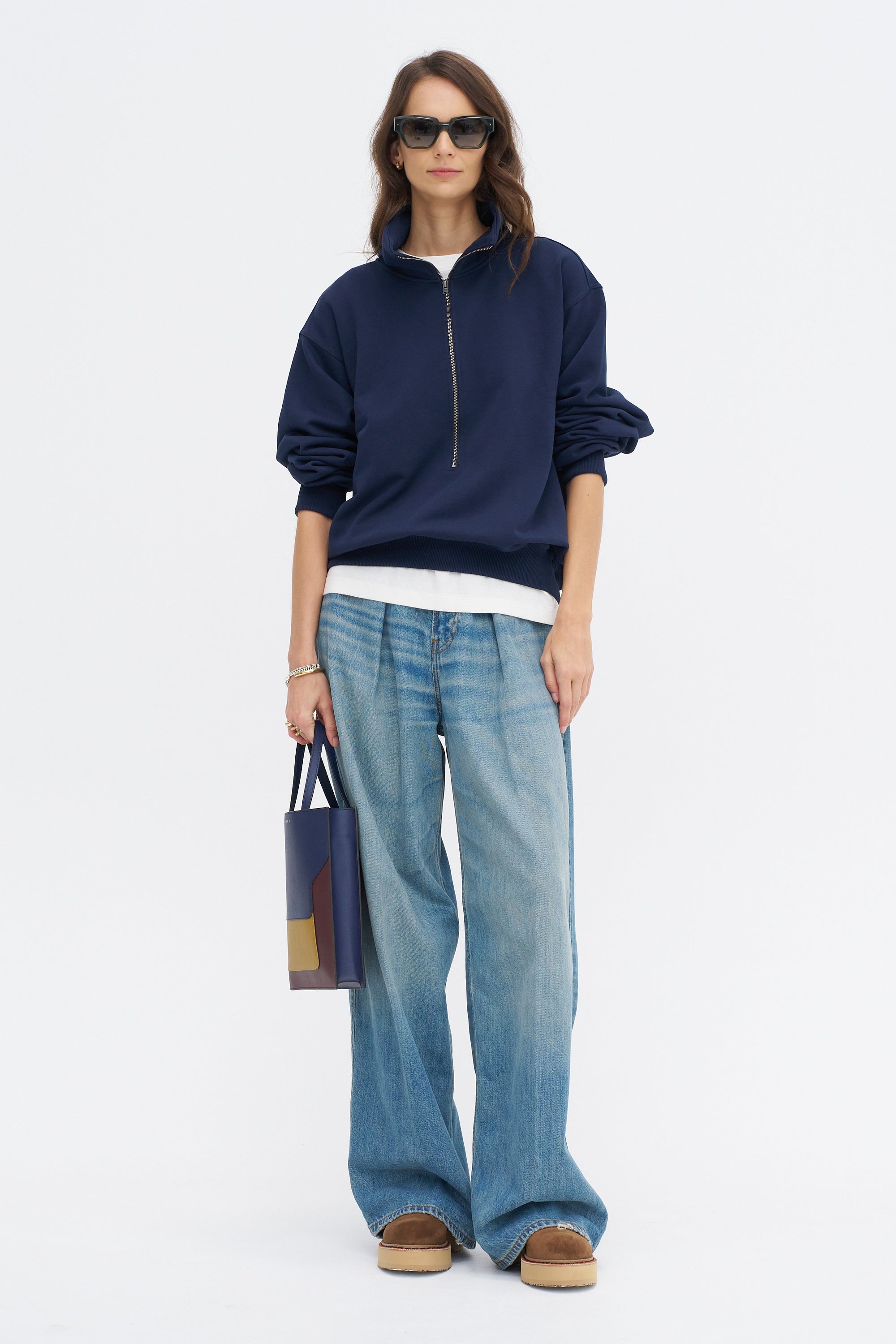 Tintoretto Jfle - Cotton Fleece Zip Sweatshirt