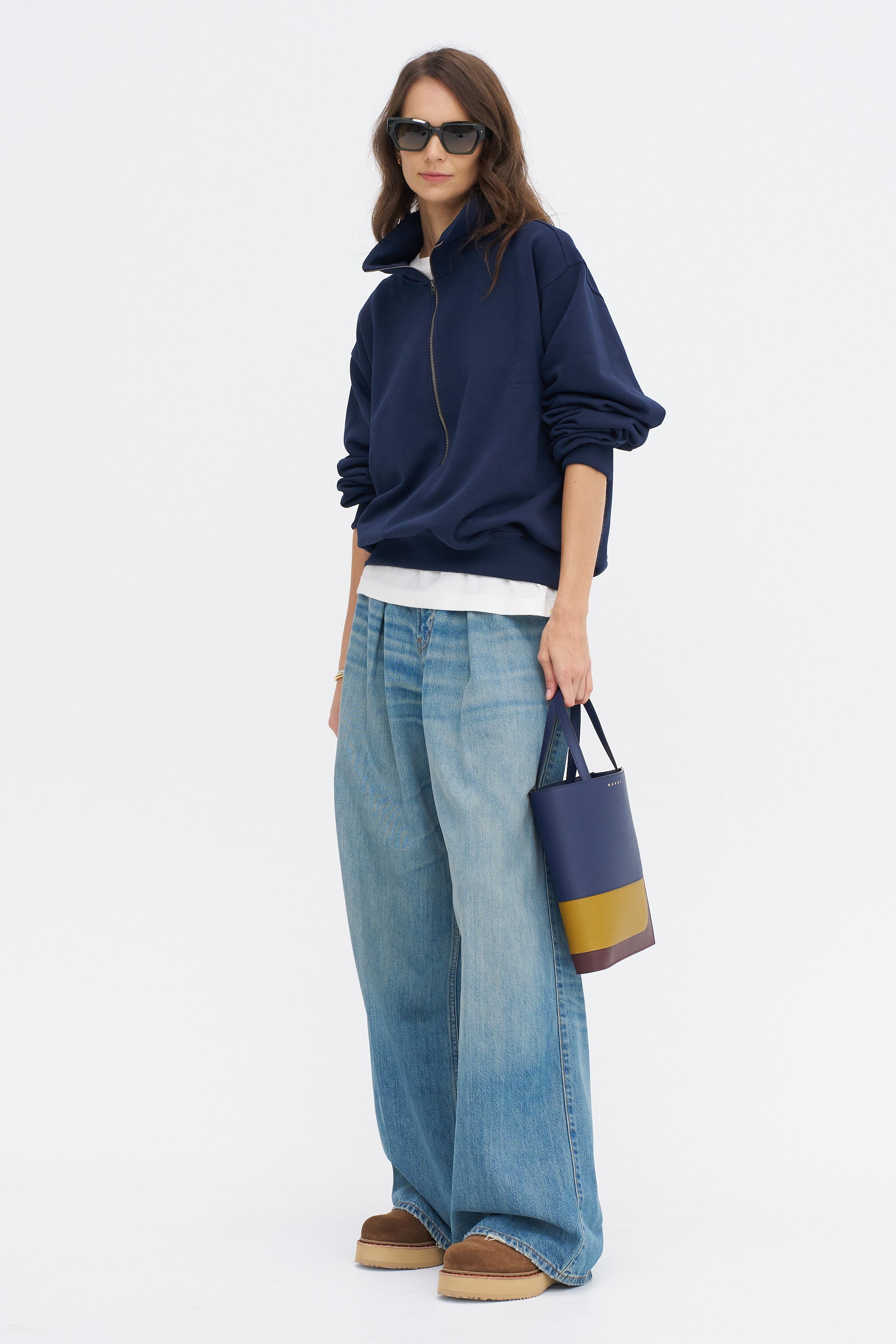 Tintoretto Jfle - Cotton Fleece Zip Sweatshirt