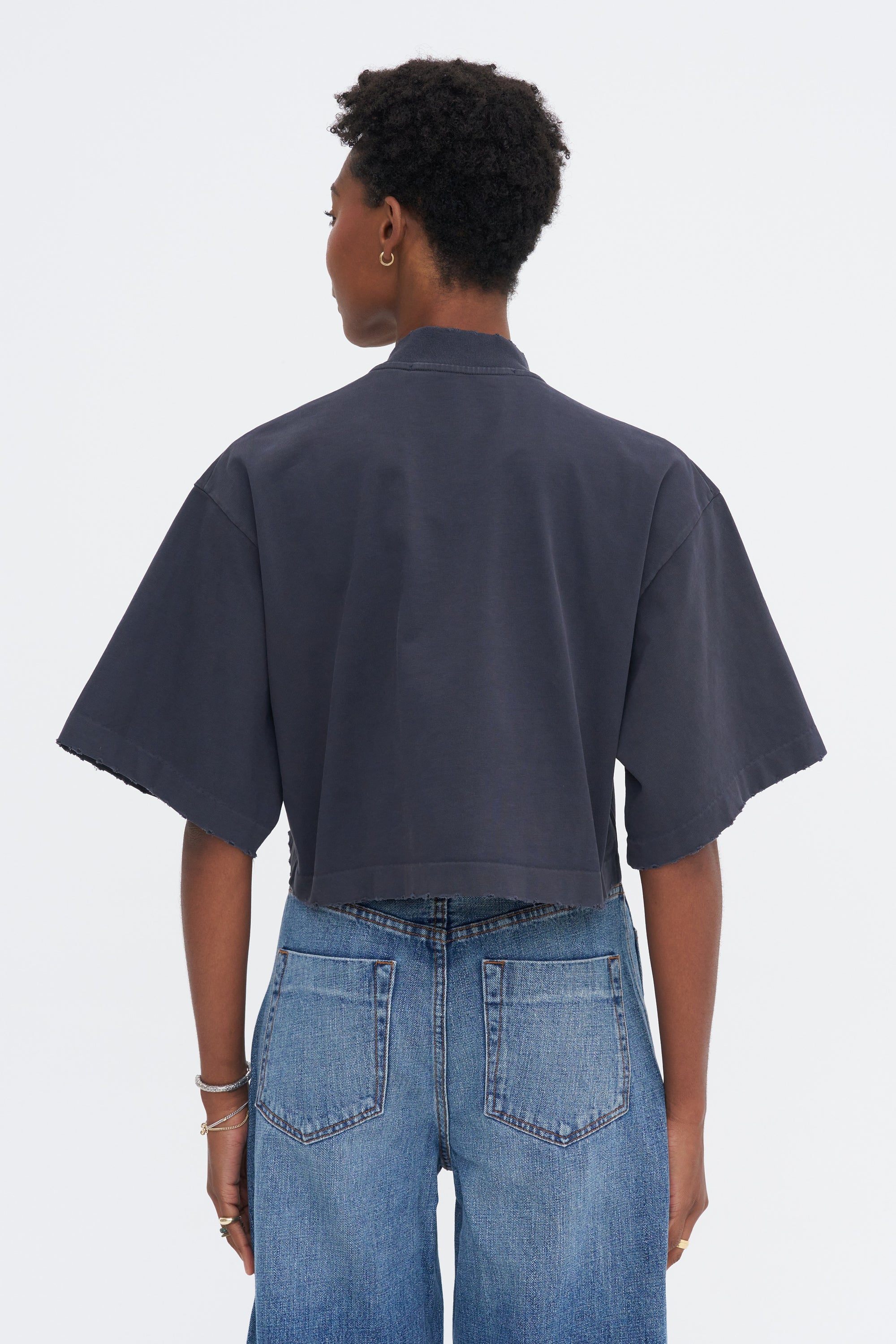 The Nessa T-Shirt, Faded Charcoal