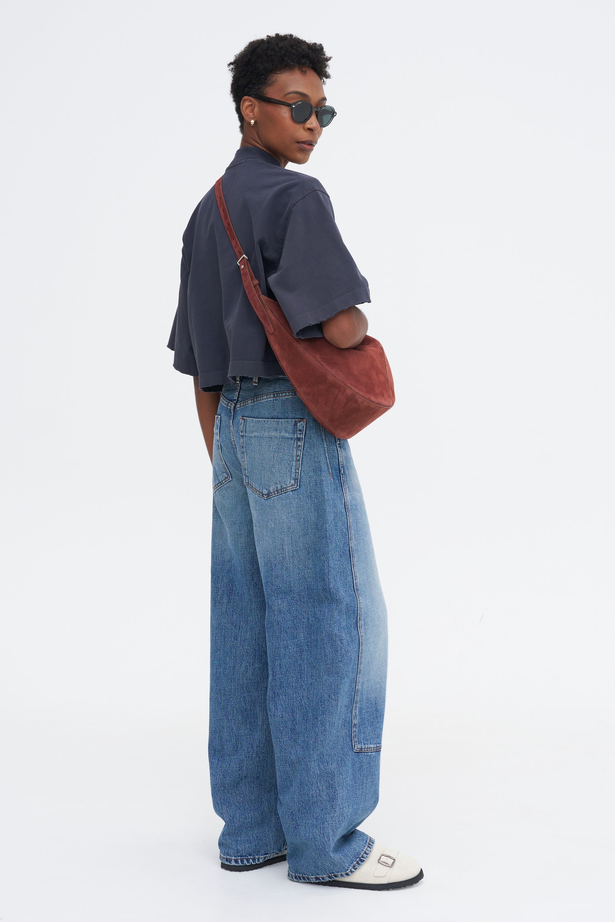 The Nessa T-Shirt, Faded Charcoal