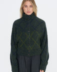 Plaid Sweater, Navy