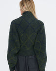 Plaid Sweater, Navy