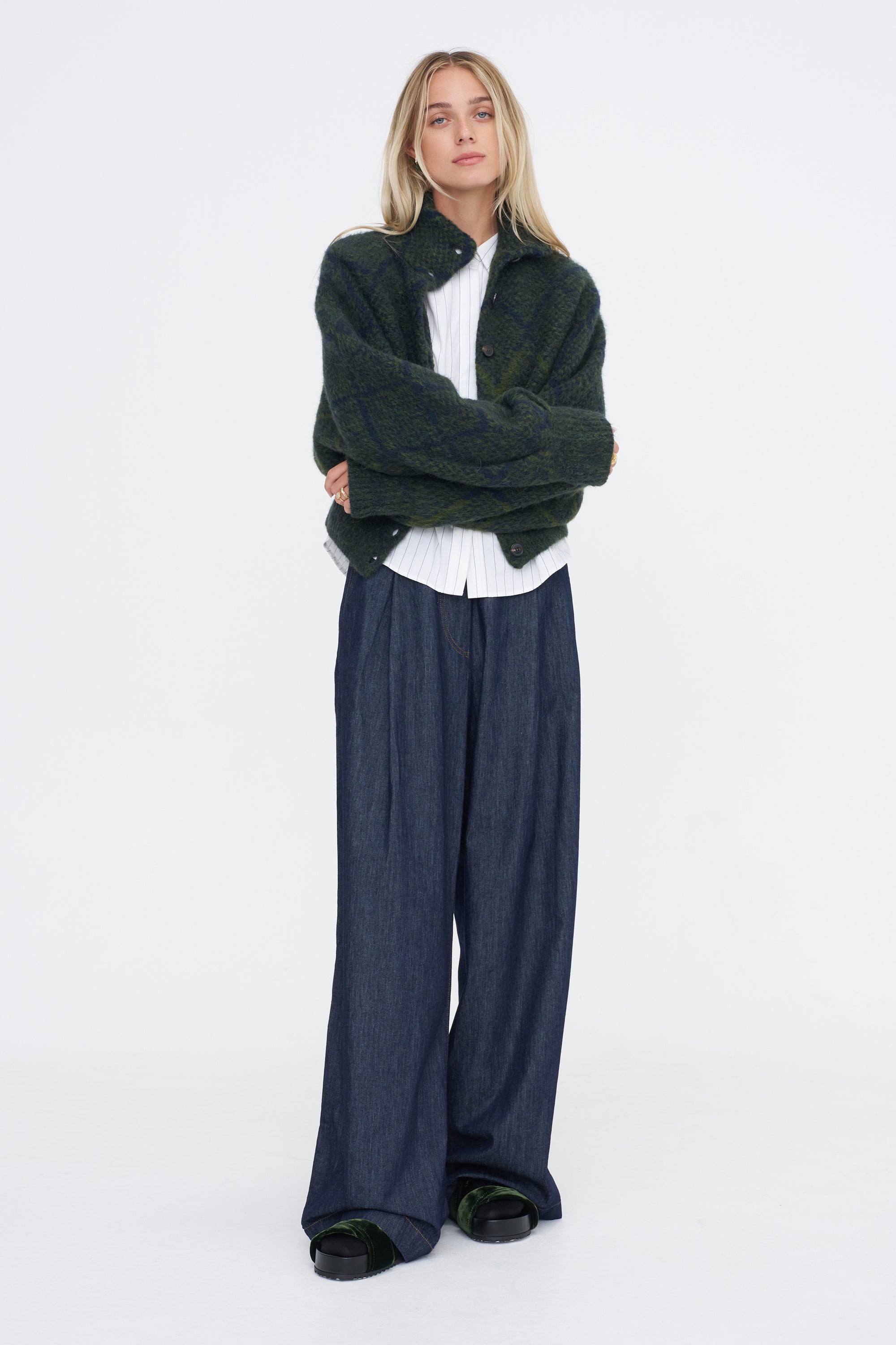 Denim Wide Leg, Indigo