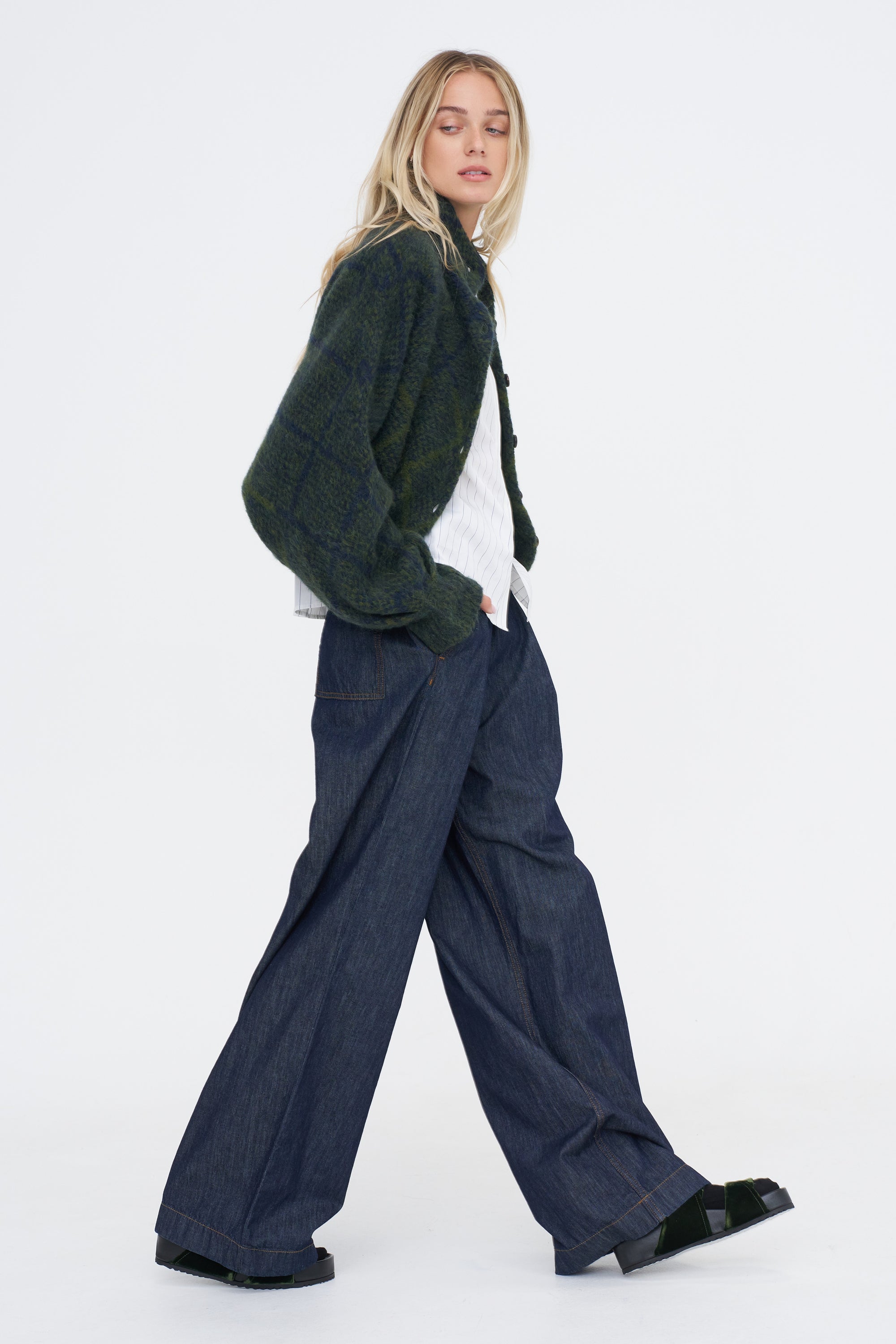 Denim Wide Leg, Indigo