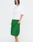 Italian Sporty Nylon Midi Anorak Skirt