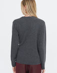 Embellished Cardigan, Dark Grey