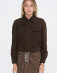 Denim Jacket, Brown