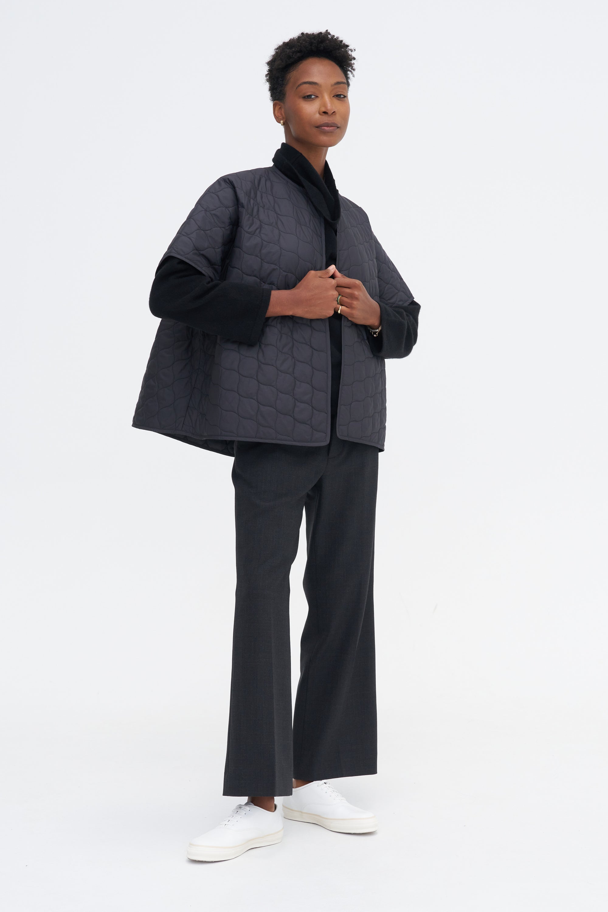 Quilted Jacket, Black