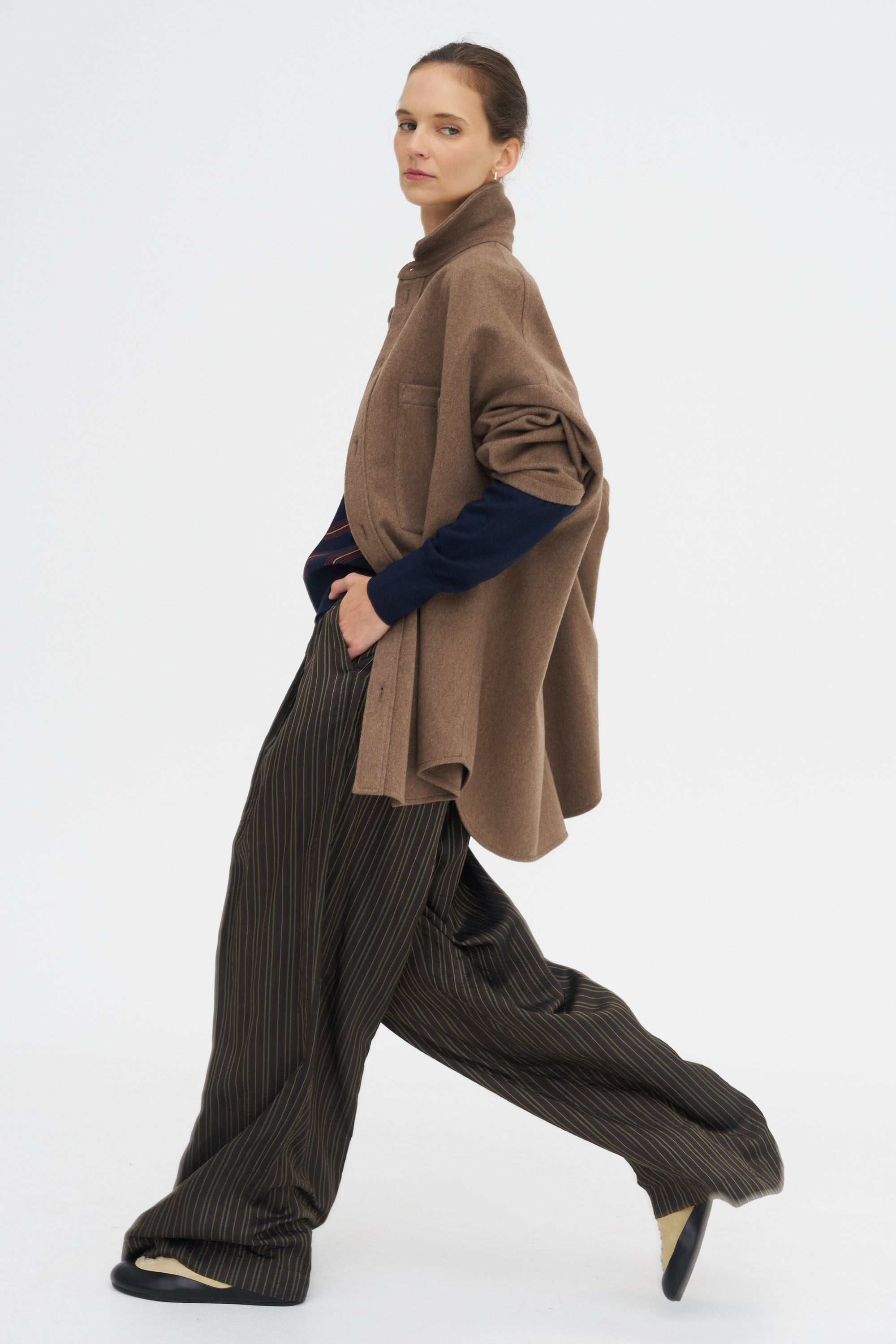 Wide Leg Pants, Brown