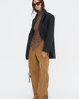 Curved Seam Army Pant, Light Brown
