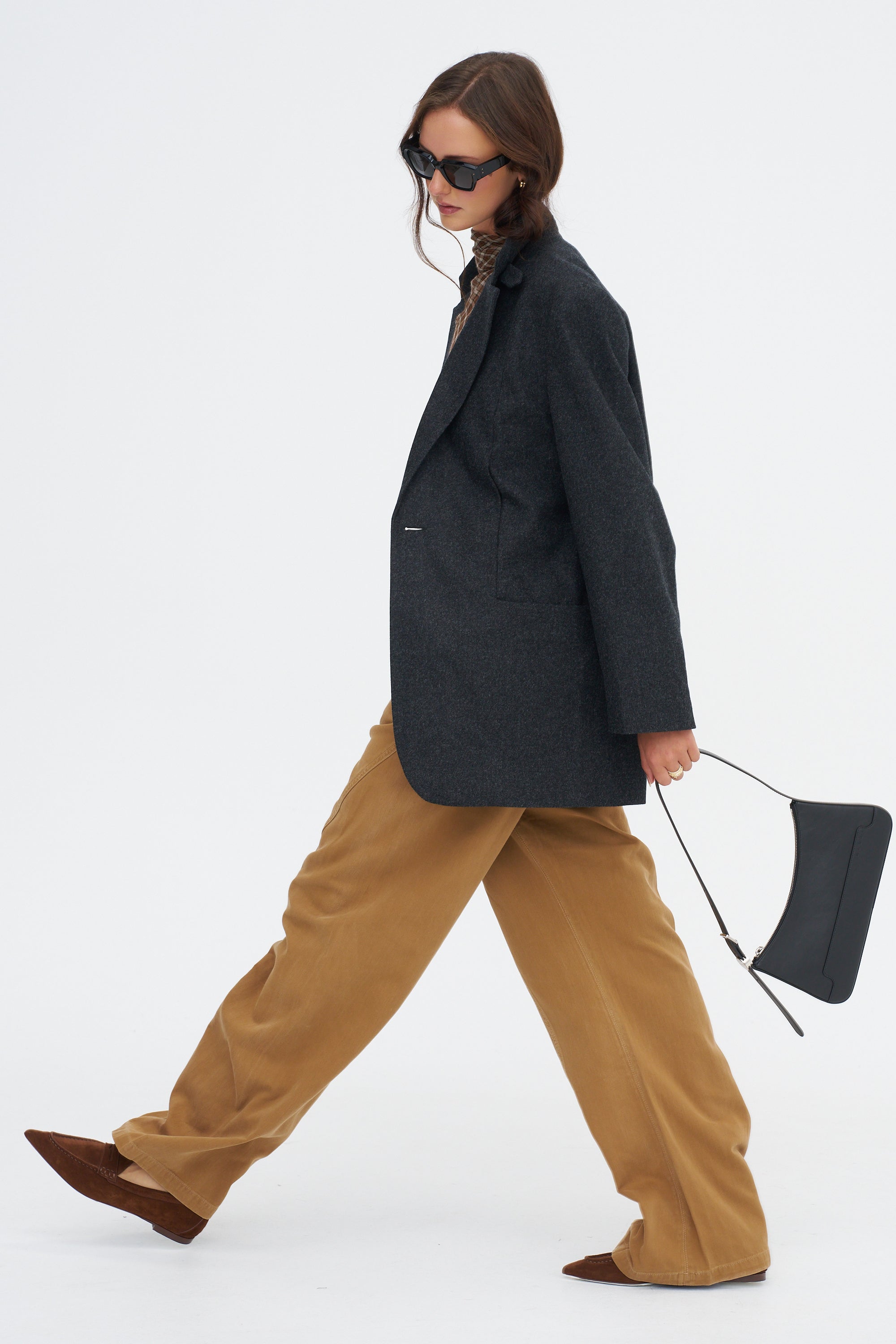 Curved Seam Army Pant, Light Brown