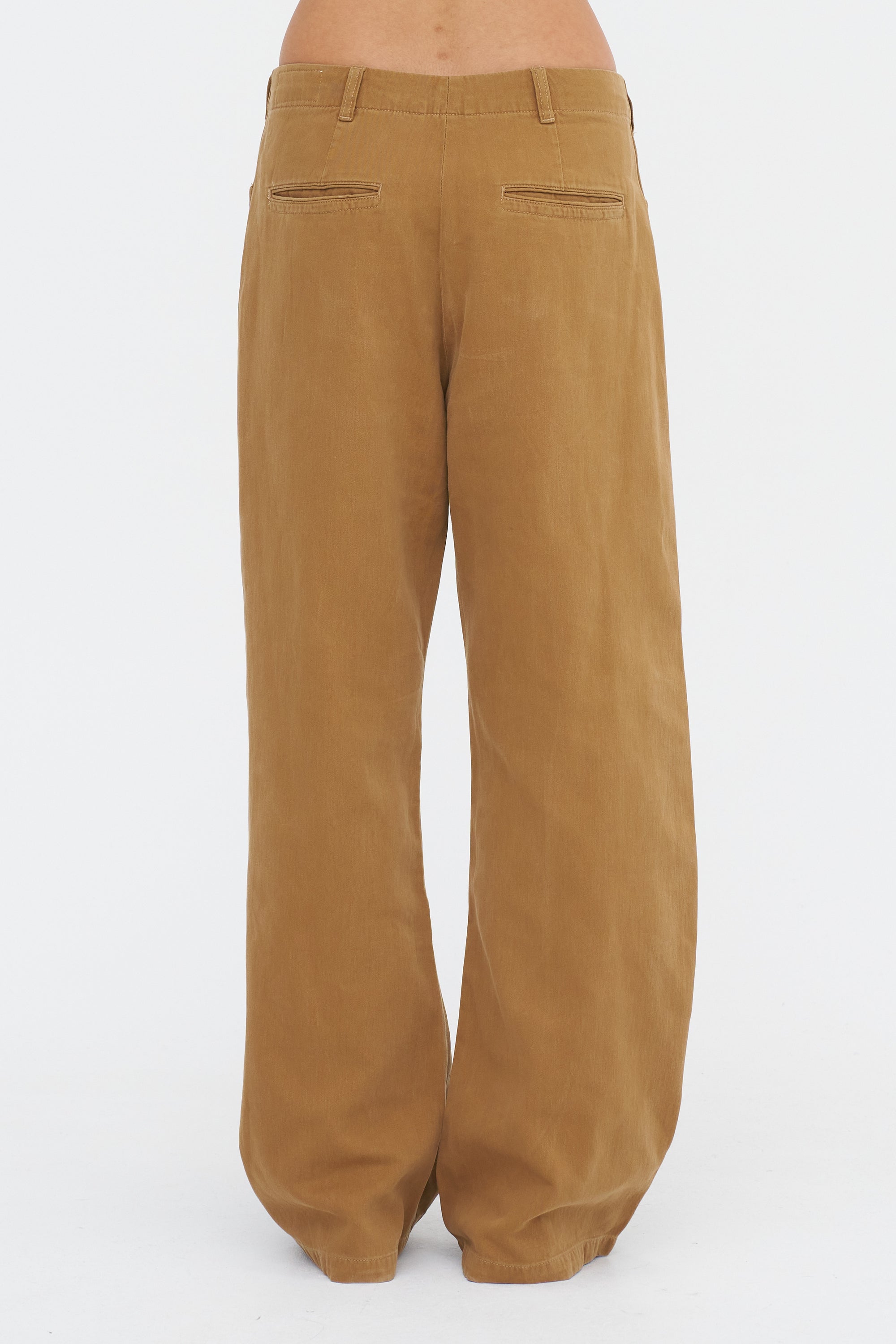 Curved Seam Army Pant, Light Brown
