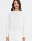Muscat Ymer - Extrafine Merino Wool Crewneck, White
