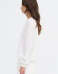 Muscat Ymer - Extrafine Merino Wool Crewneck, White