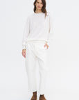 Muscat Ymer - Extrafine Merino Wool Crewneck, White