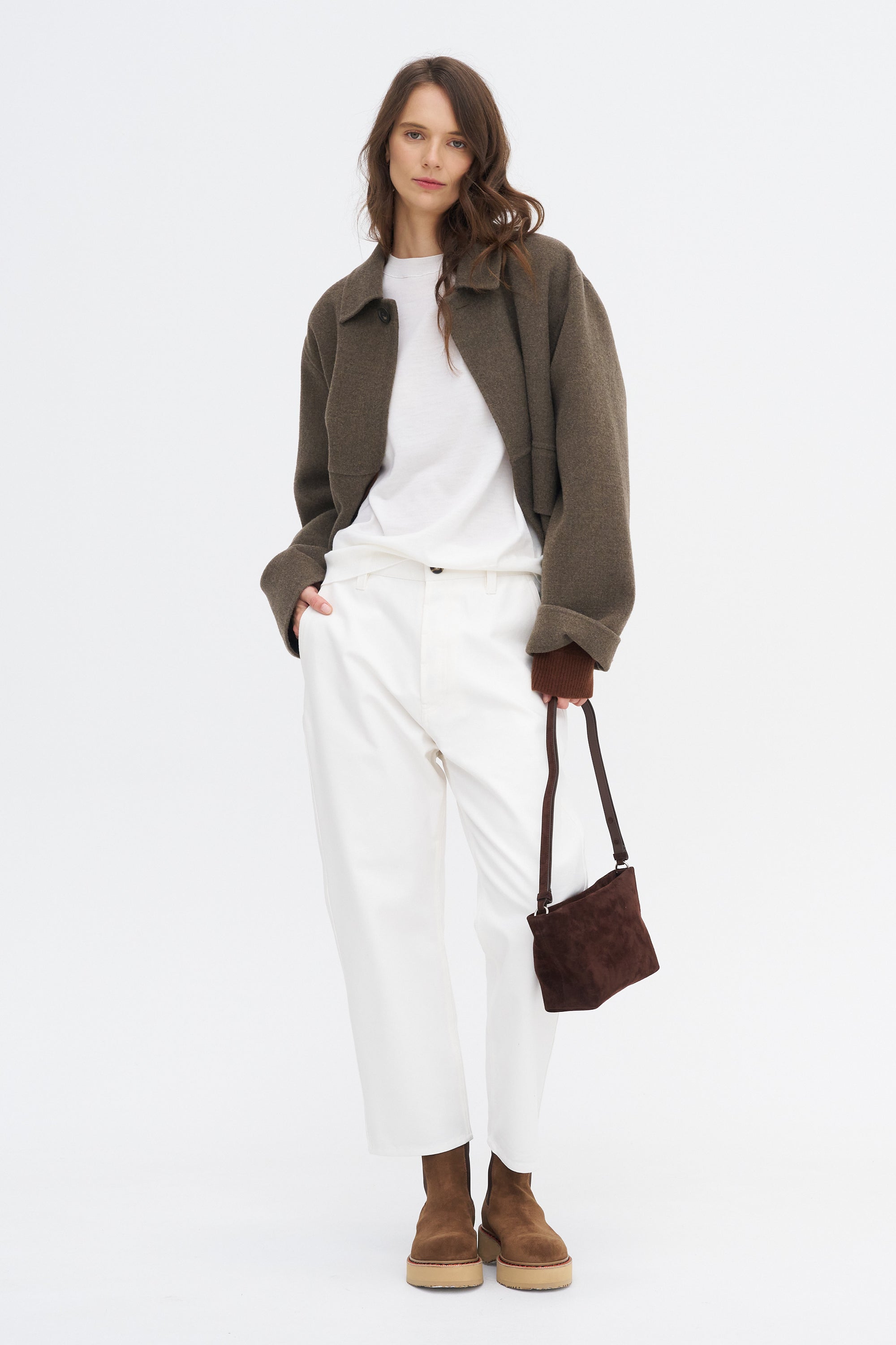 Muscat Ymer - Extrafine Merino Wool Crewneck, White