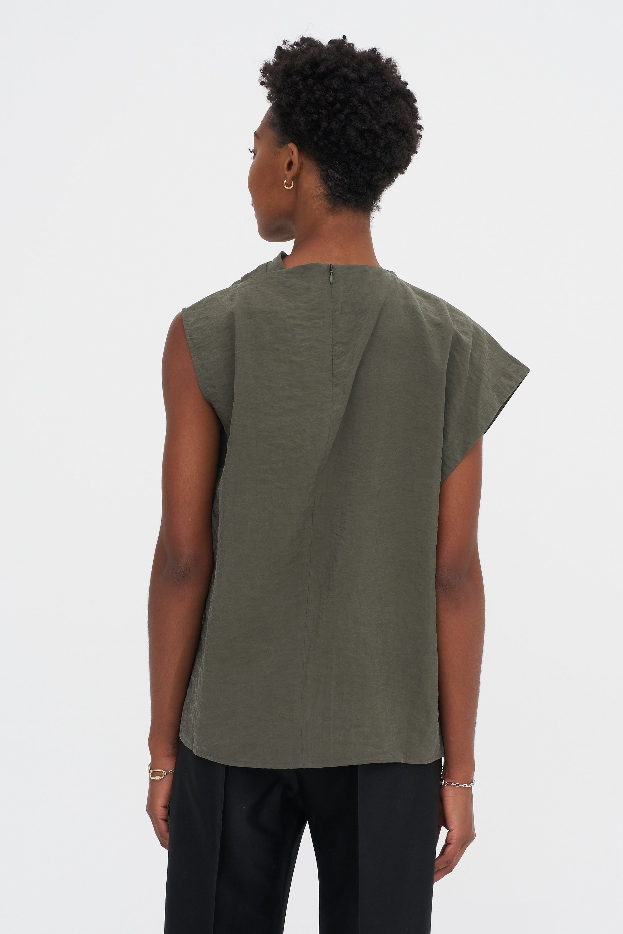 Teiho - Sleeveless Top, Thyme