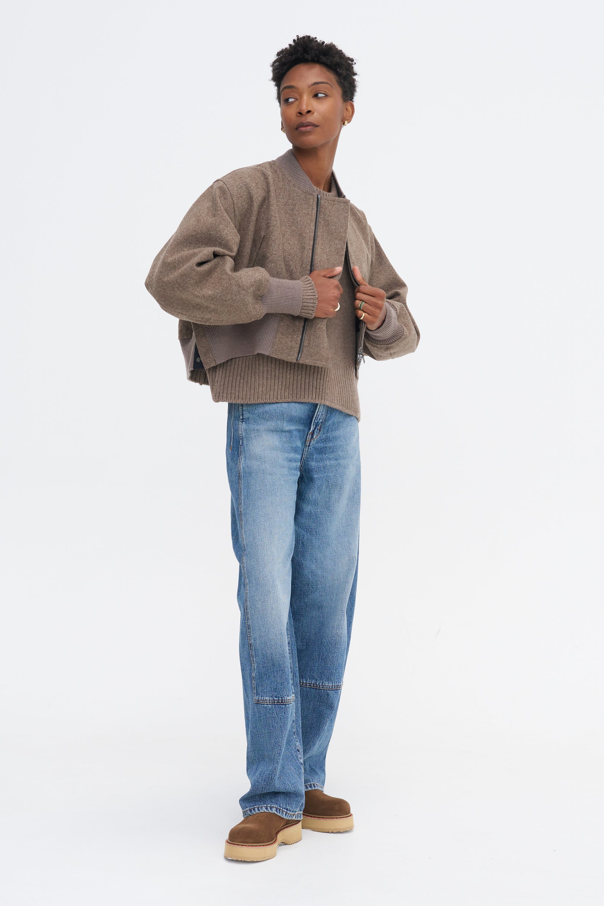 Aviator Jacket, Cappuccino