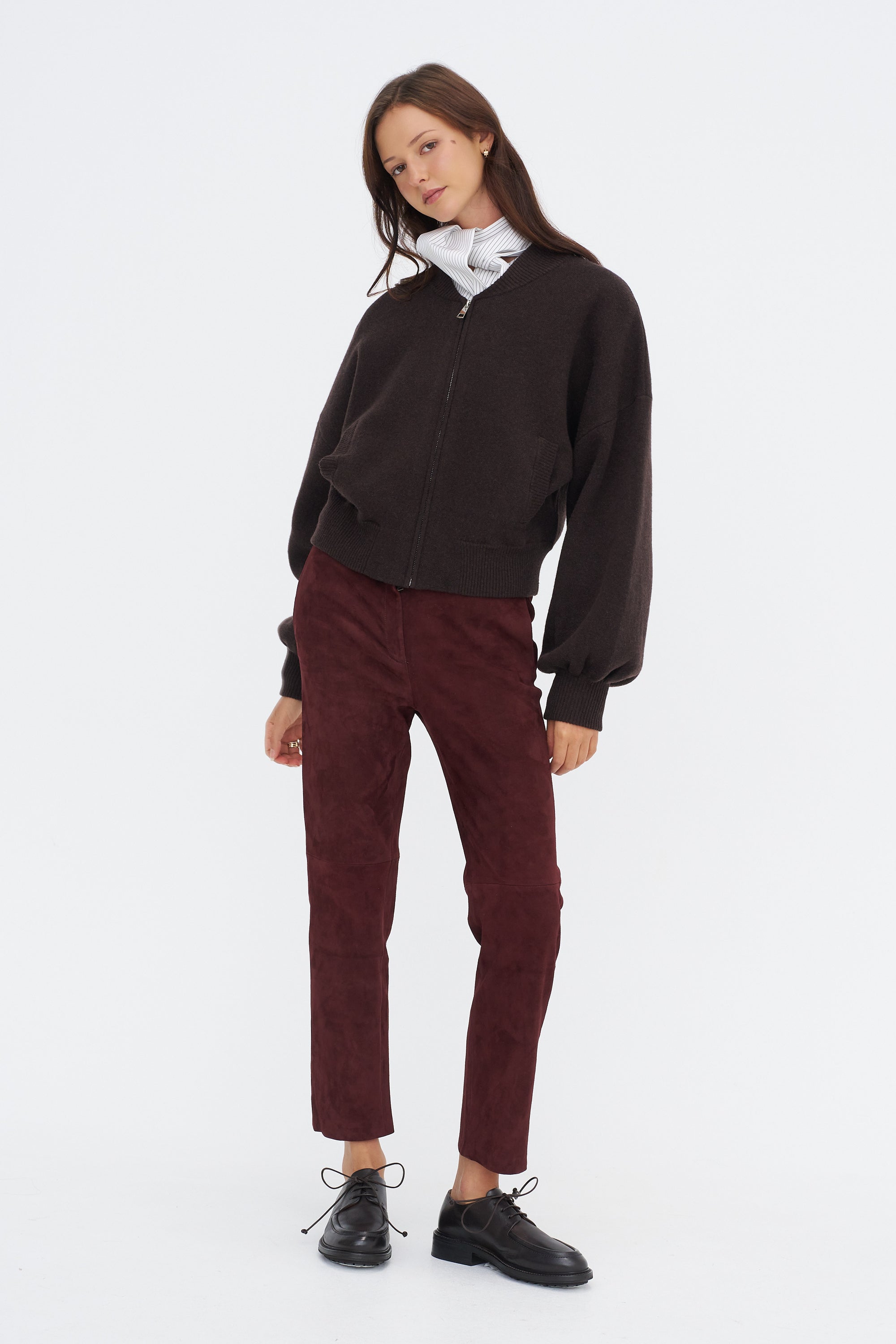 Adriana Cardigan, Mud Brown
