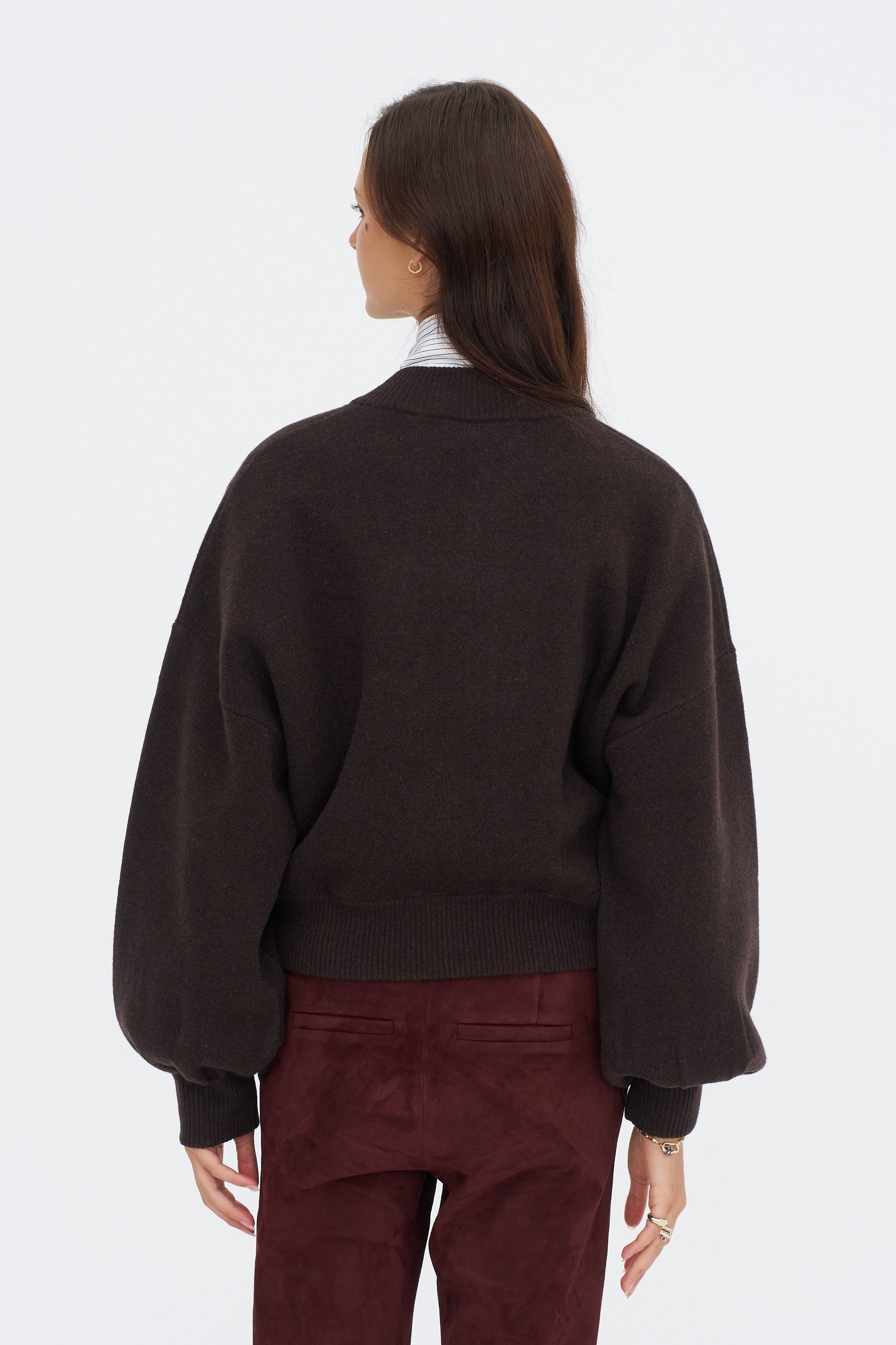 Adriana Cardigan, Mud Brown