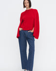 Crew Cape Knit, Poppy