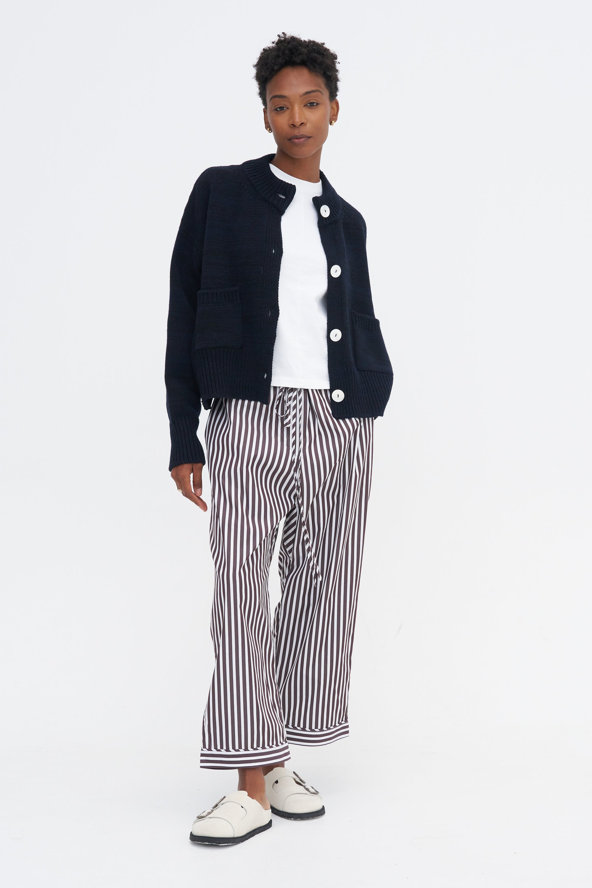 Life Is A Beach Pant, Choco Stripe