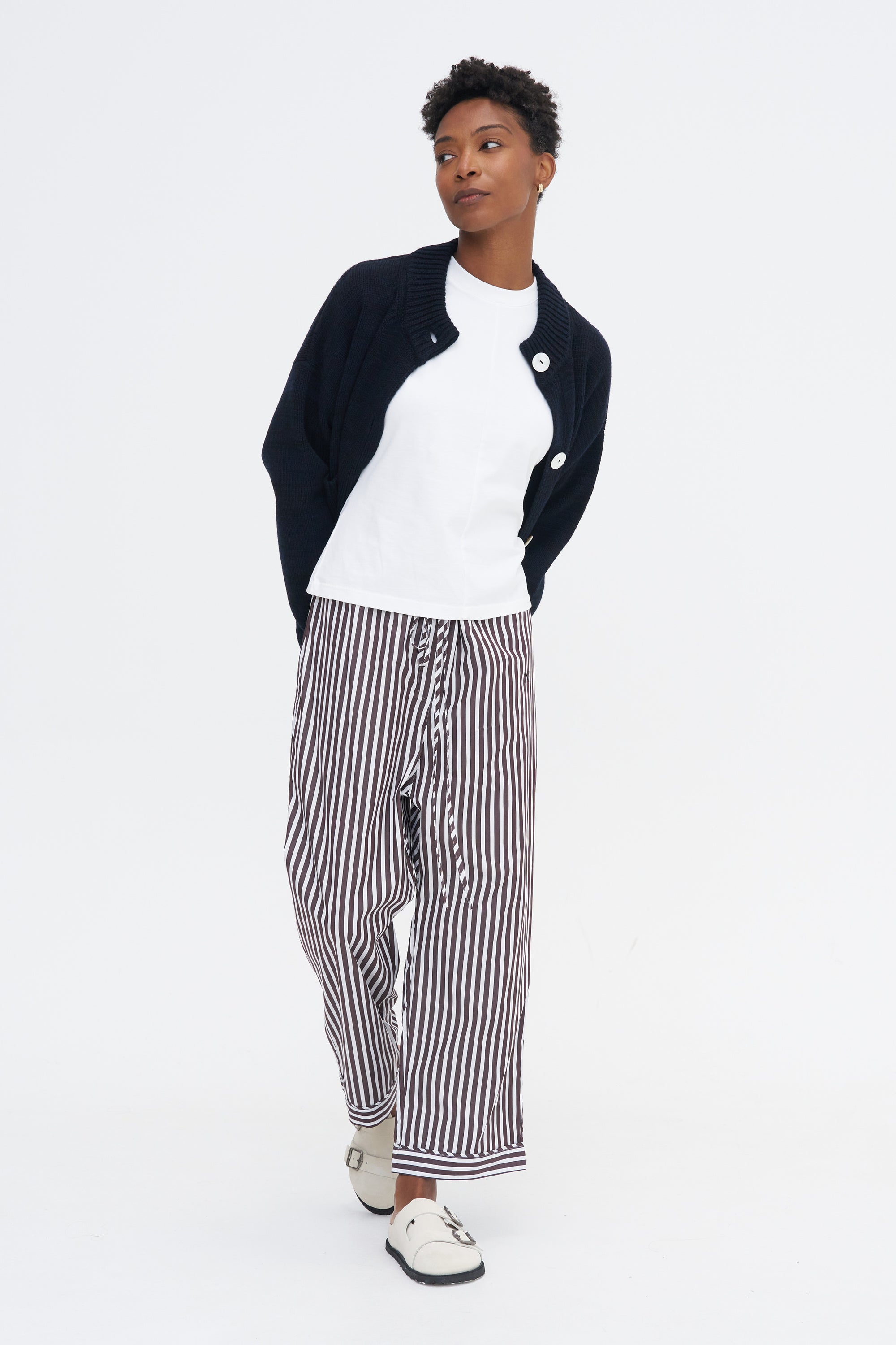 Life Is A Beach Pant, Choco Stripe