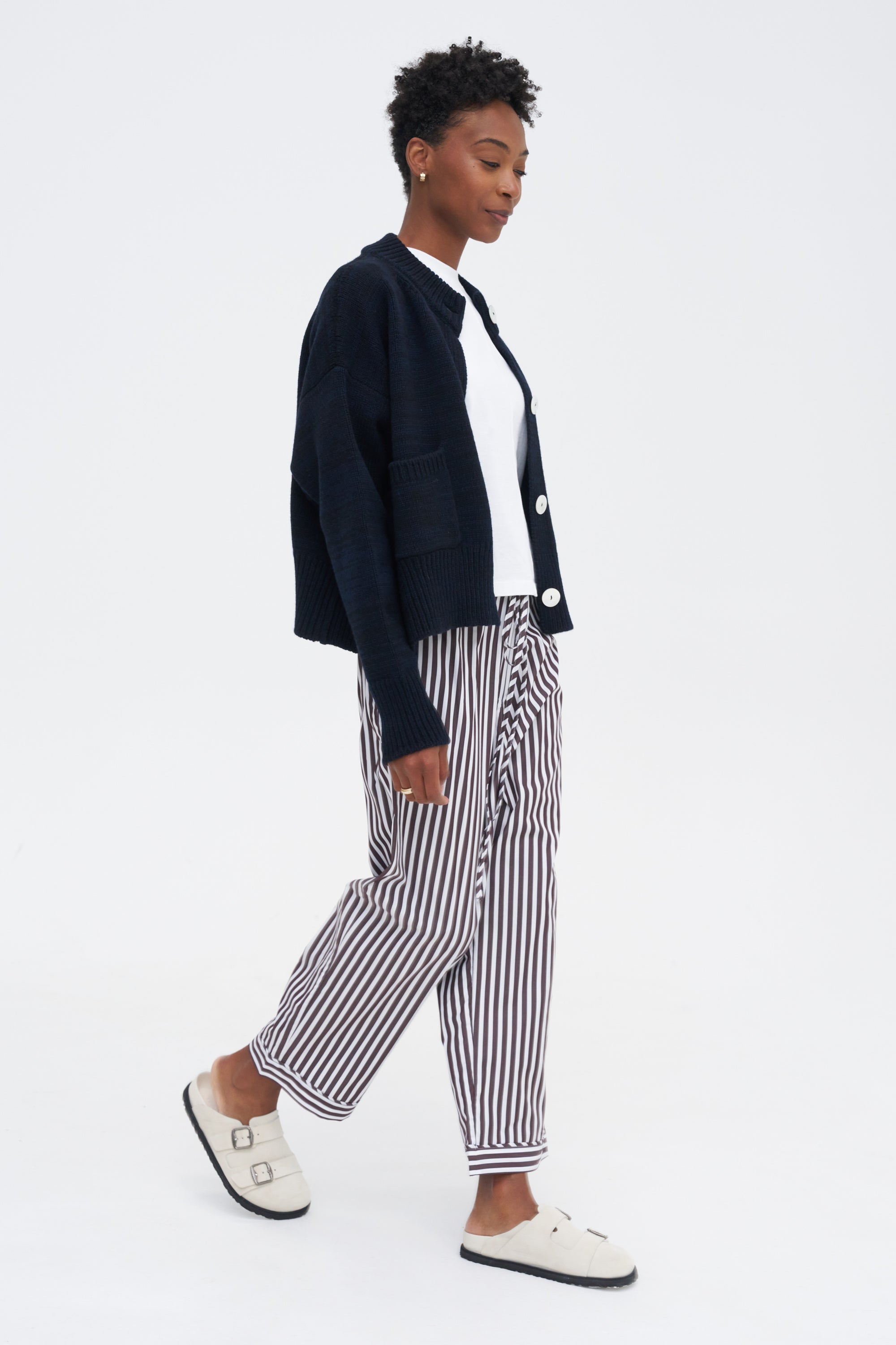 Life Is A Beach Pant, Choco Stripe