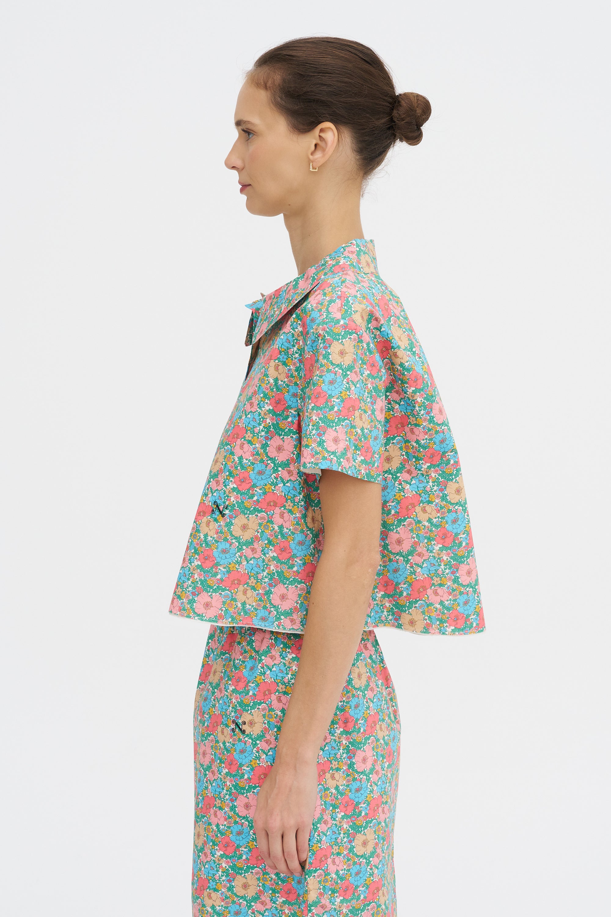 Kennedy Top, Green Flower Bomb