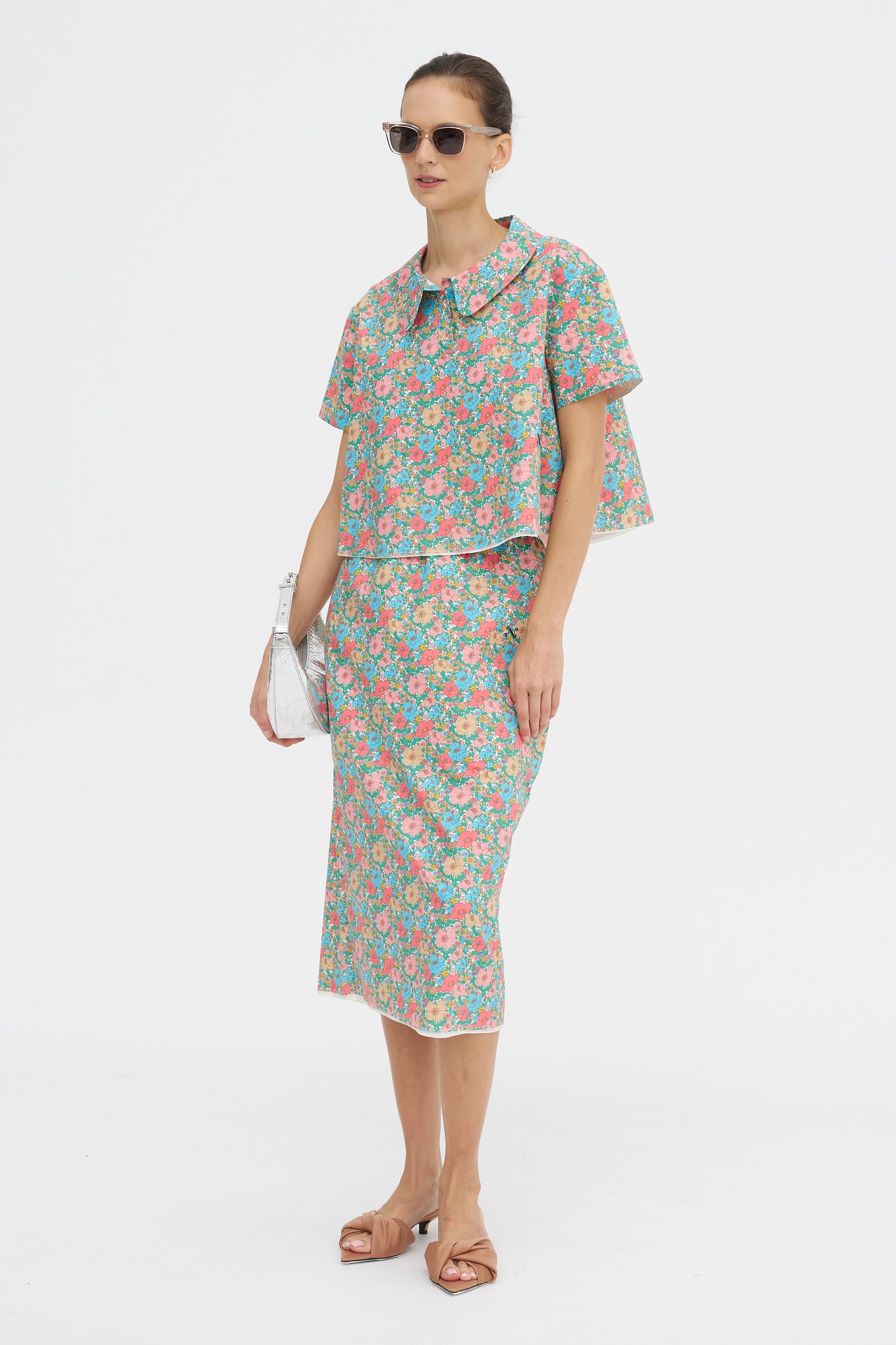 Kennedy Top, Green Flower Bomb