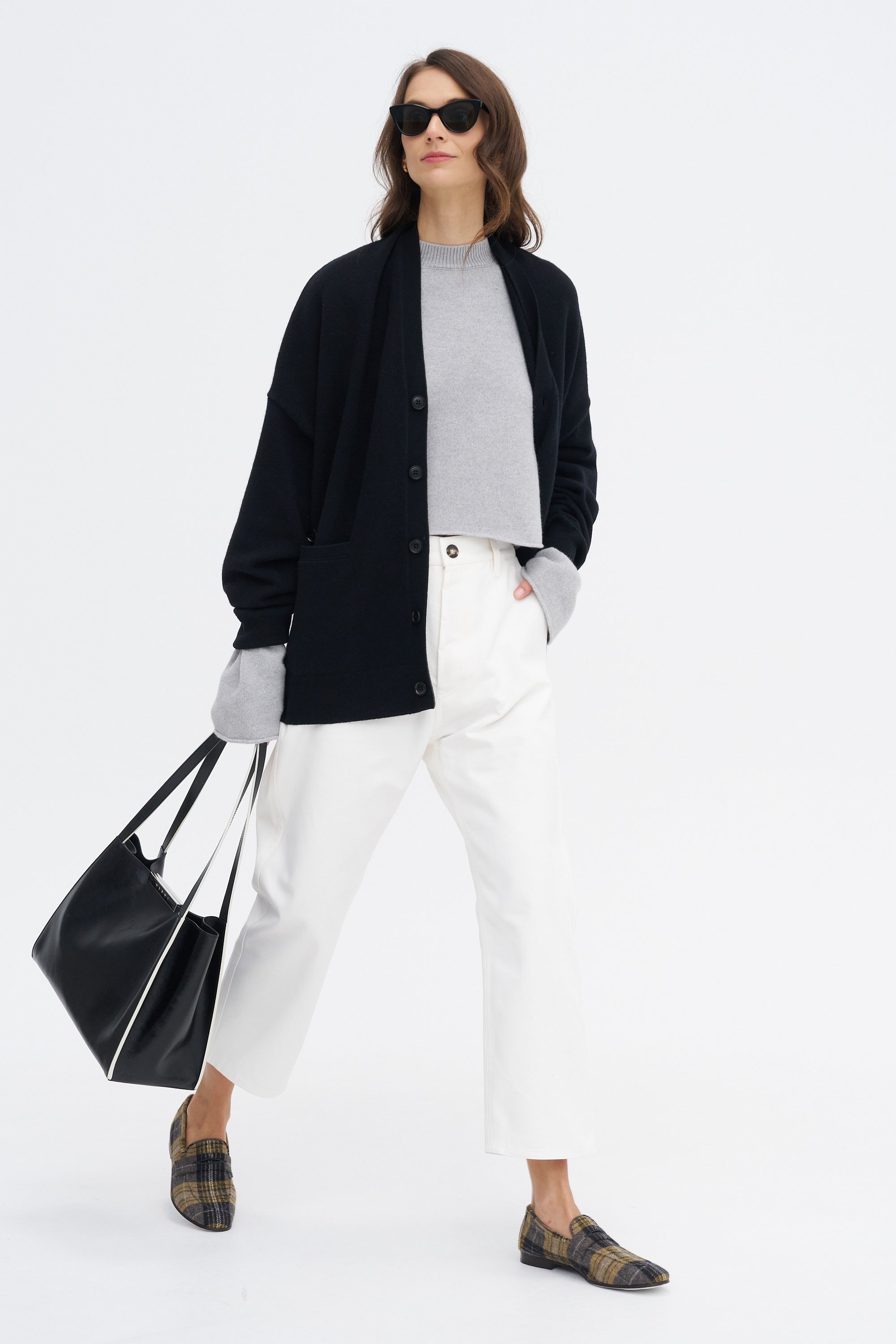 Metsu Ycom - Crewneck Sweater, Light Grey Melange