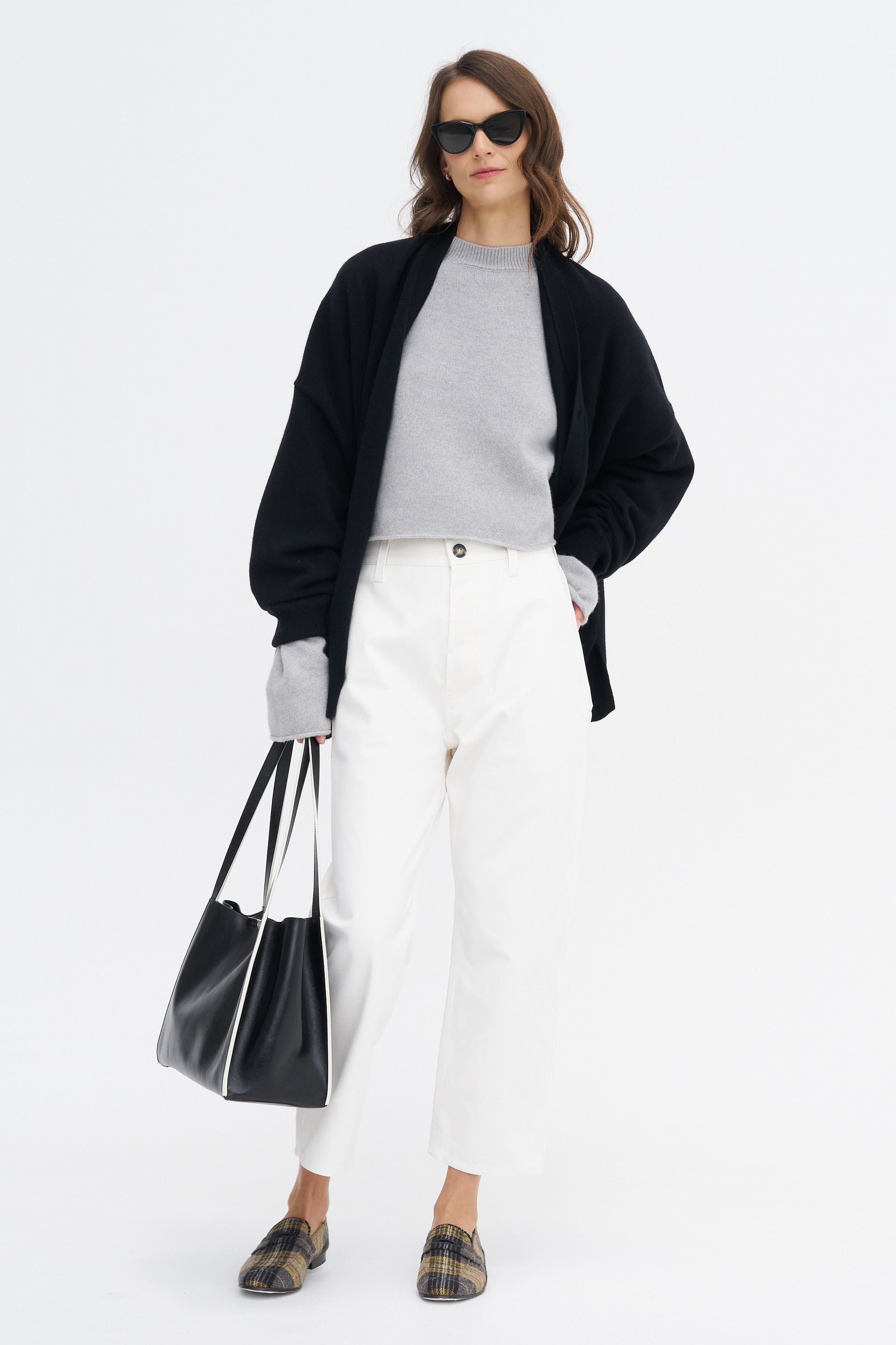 Metsu Ycom - Crewneck Sweater, Light Grey Melange