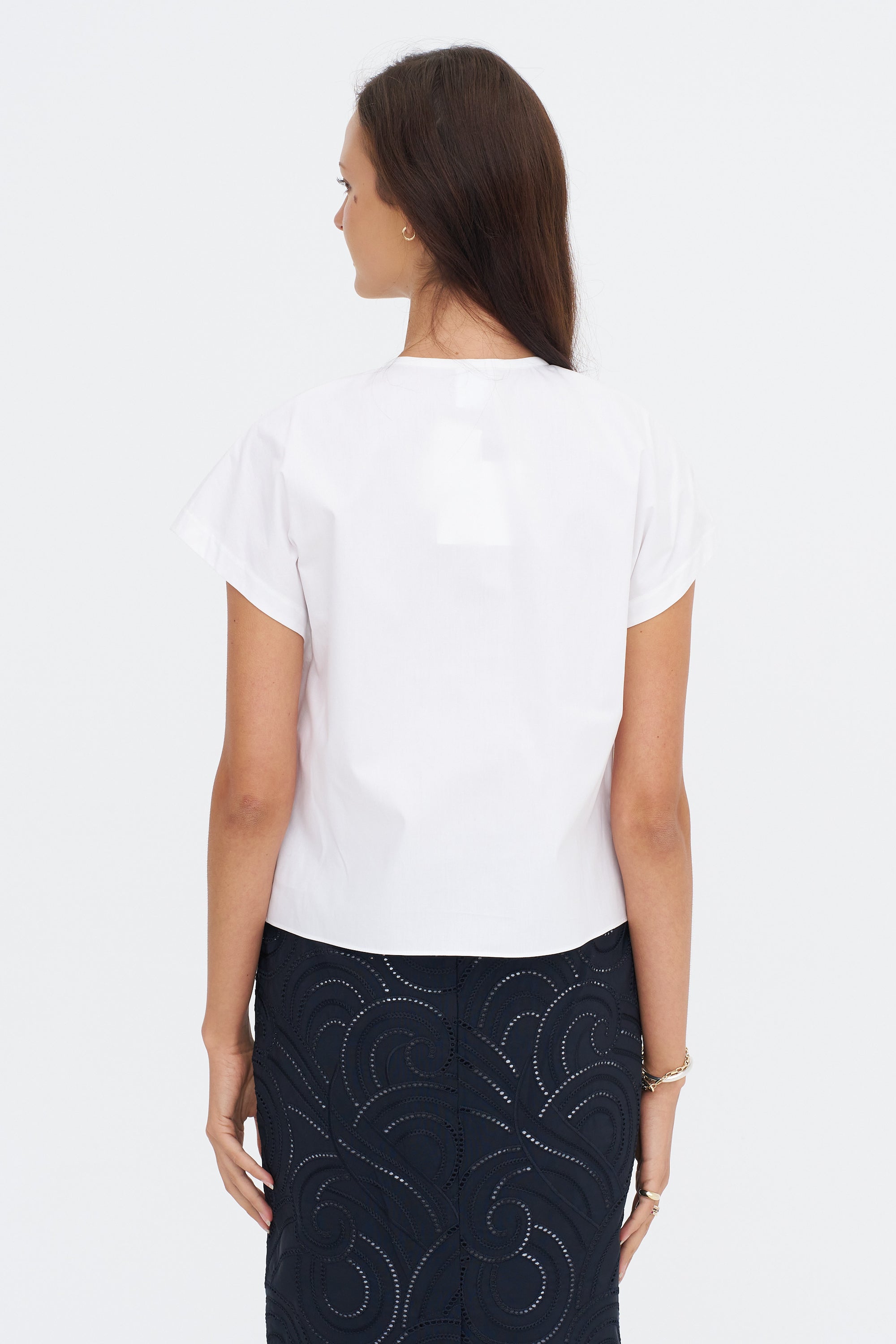 Beaded Shirt, Optical White