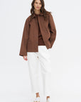 Breton Cwap - Washed Poplin Button Up, Chestnut