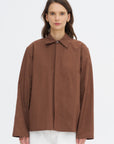 Breton Cwap - Washed Poplin Button Up, Chestnut