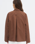 Breton Cwap - Washed Poplin Button Up, Chestnut