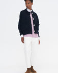 Icebreaker Cashmere Cardigan, Marine Melange