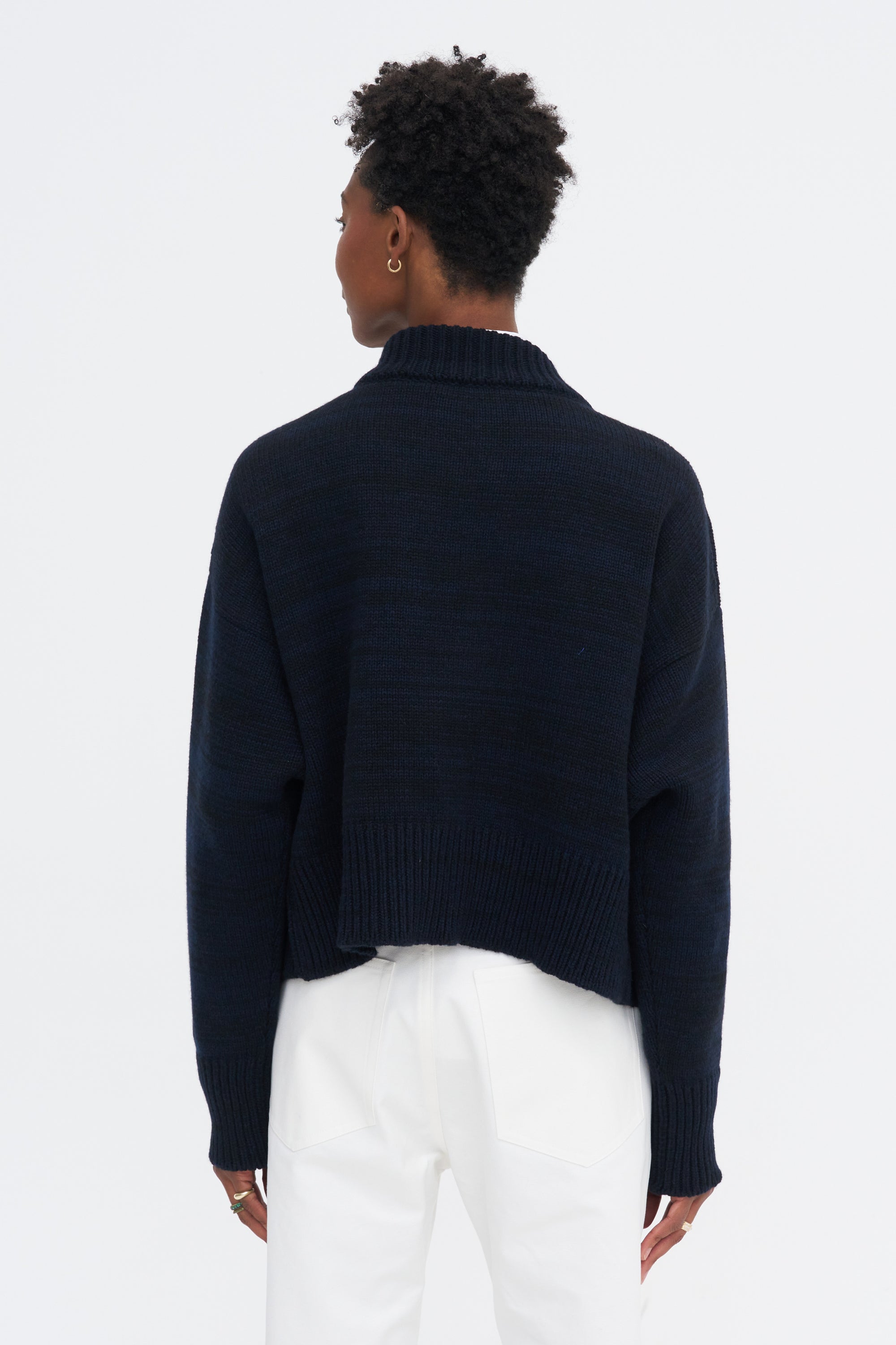 Icebreaker Cashmere Cardigan, Marine Melange