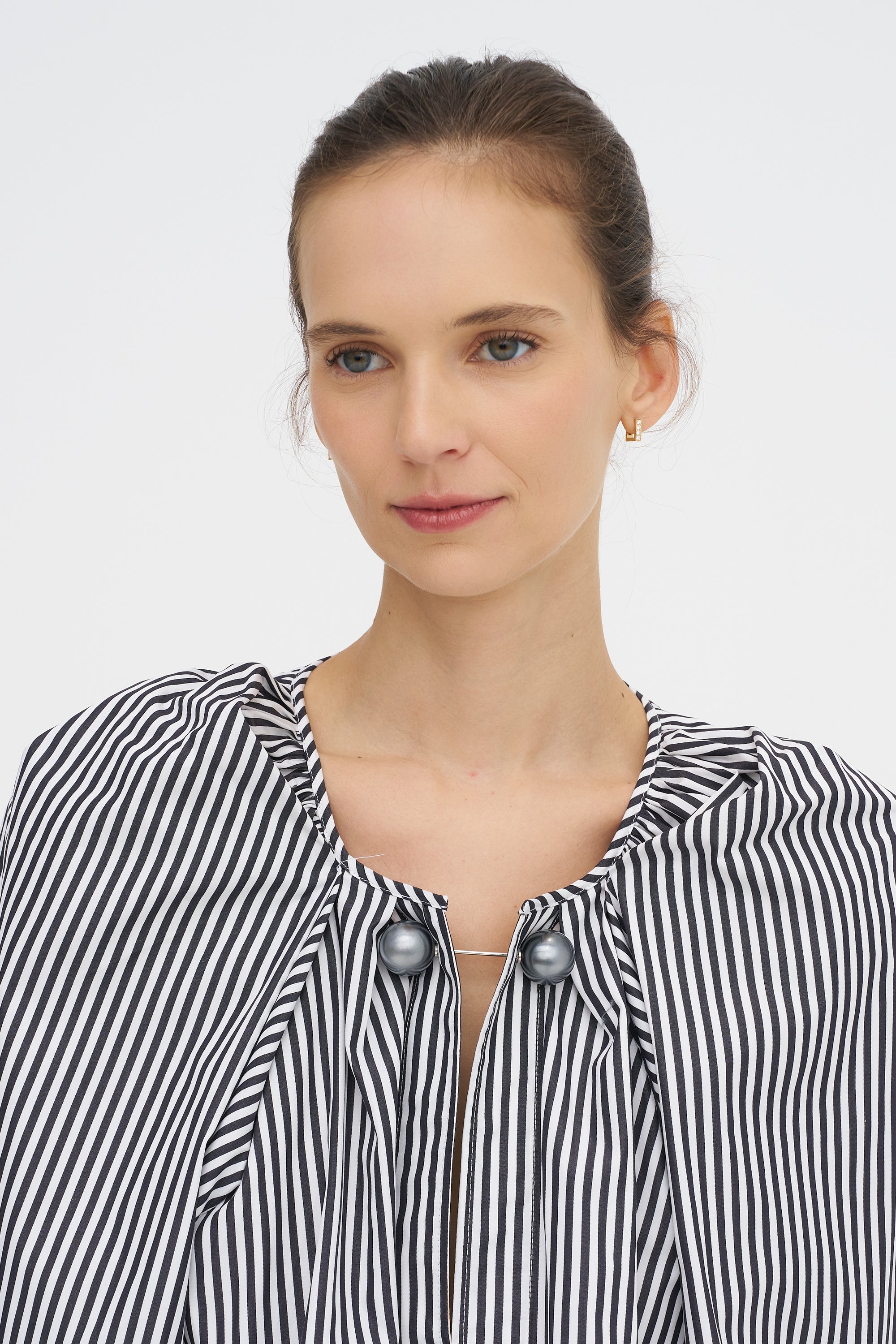 Grand Bazaar Mini Top, Black and White Stripes