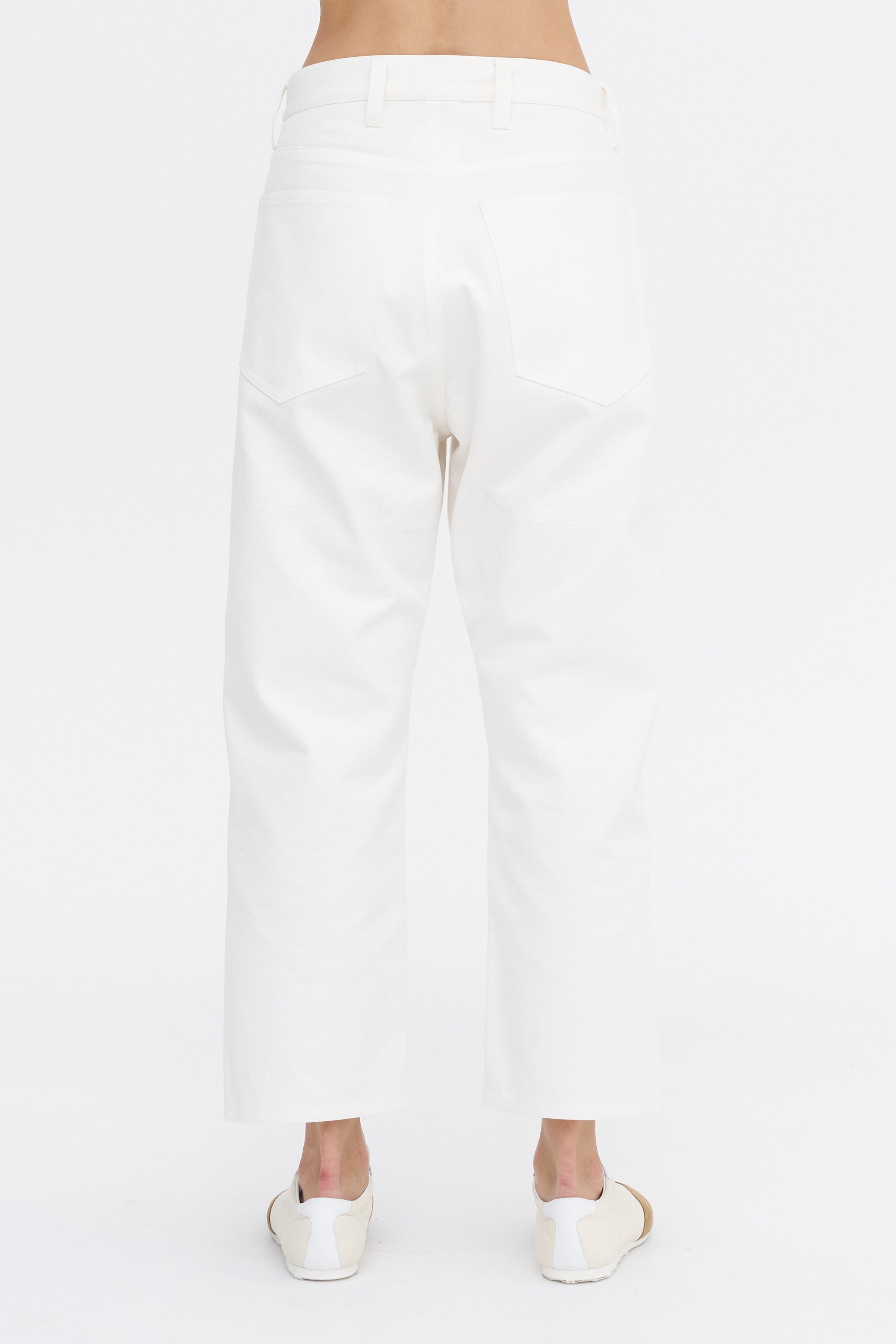 Pan Cova - Heavy Cotton Canvas Pants, Off-White