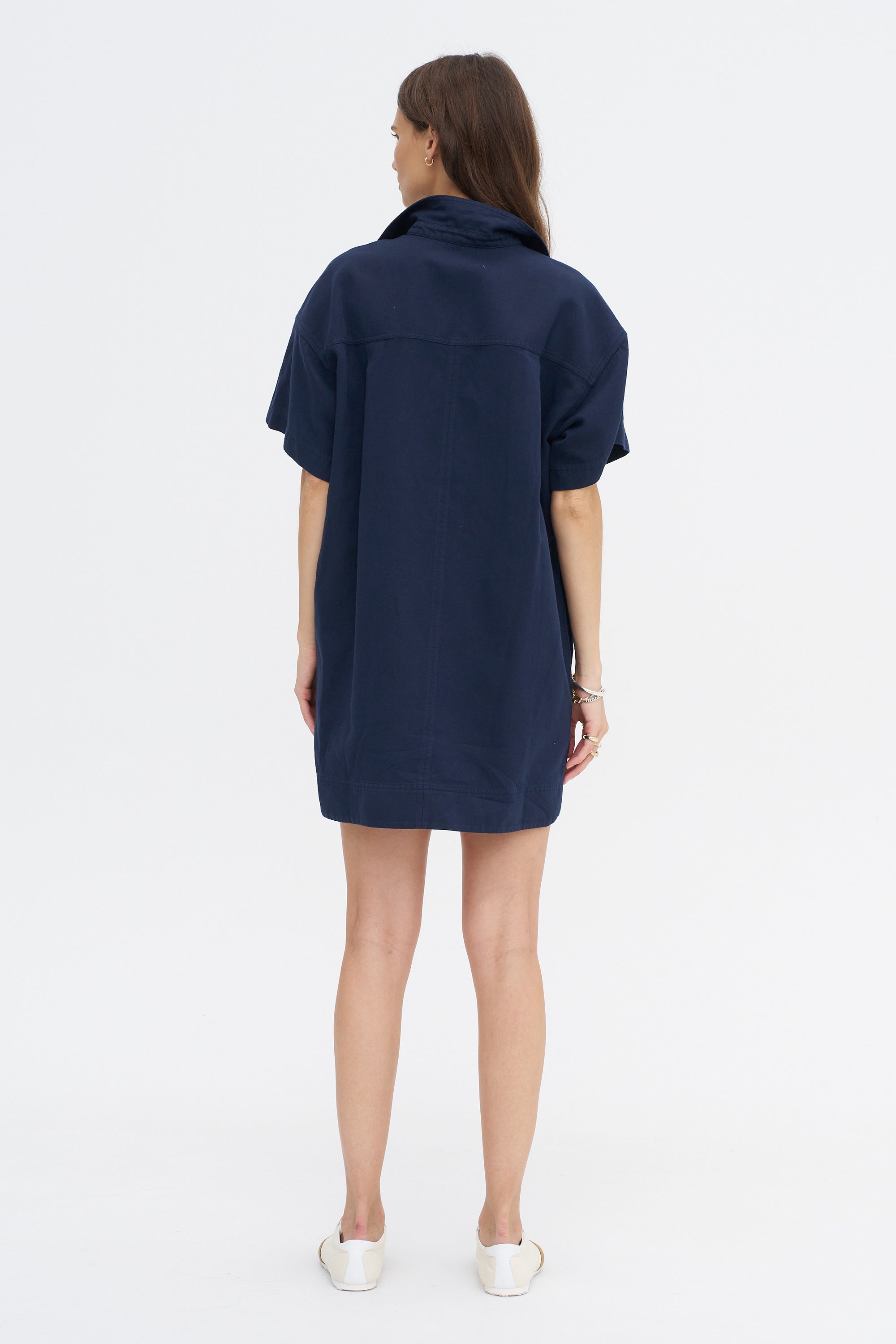 Stefana Shift Dress, Navy