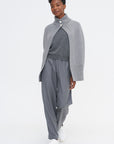 Roxalena Knit Cape, Istanbul Fog