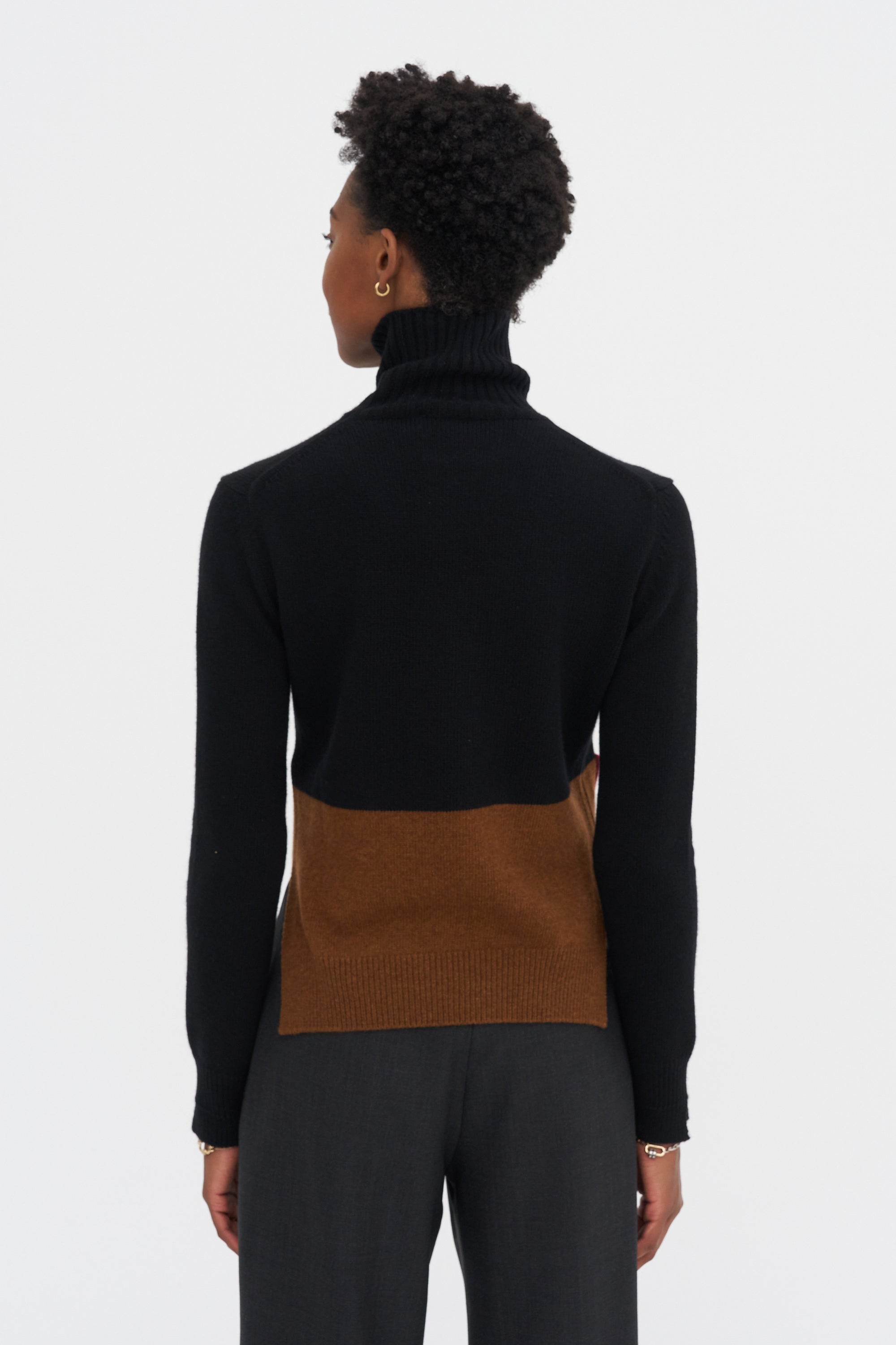 Turtleneck Sweater, Burgundy
