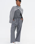 Roxalena Knit Cape, Istanbul Fog