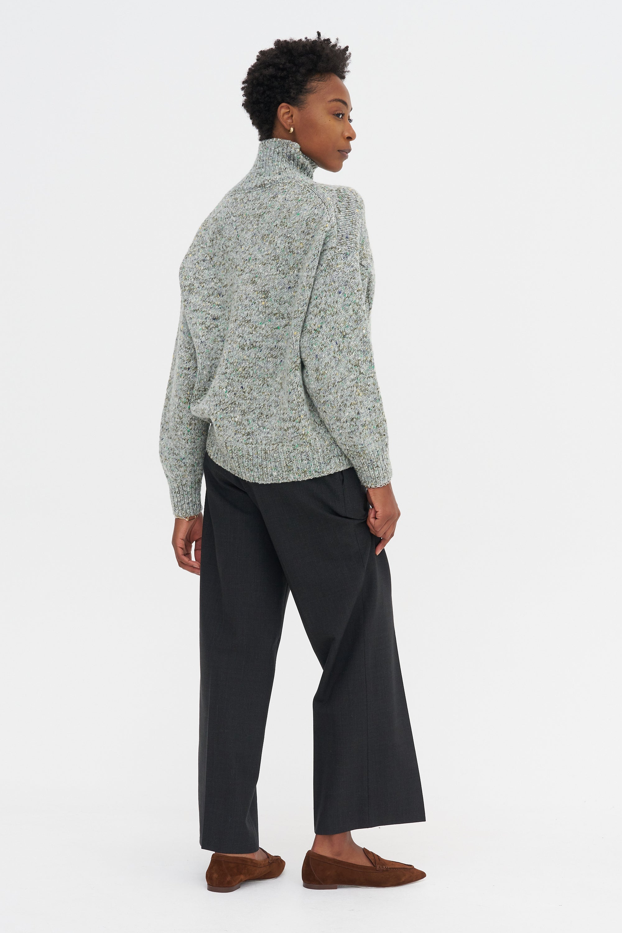 Flared Trousers, Anthracite