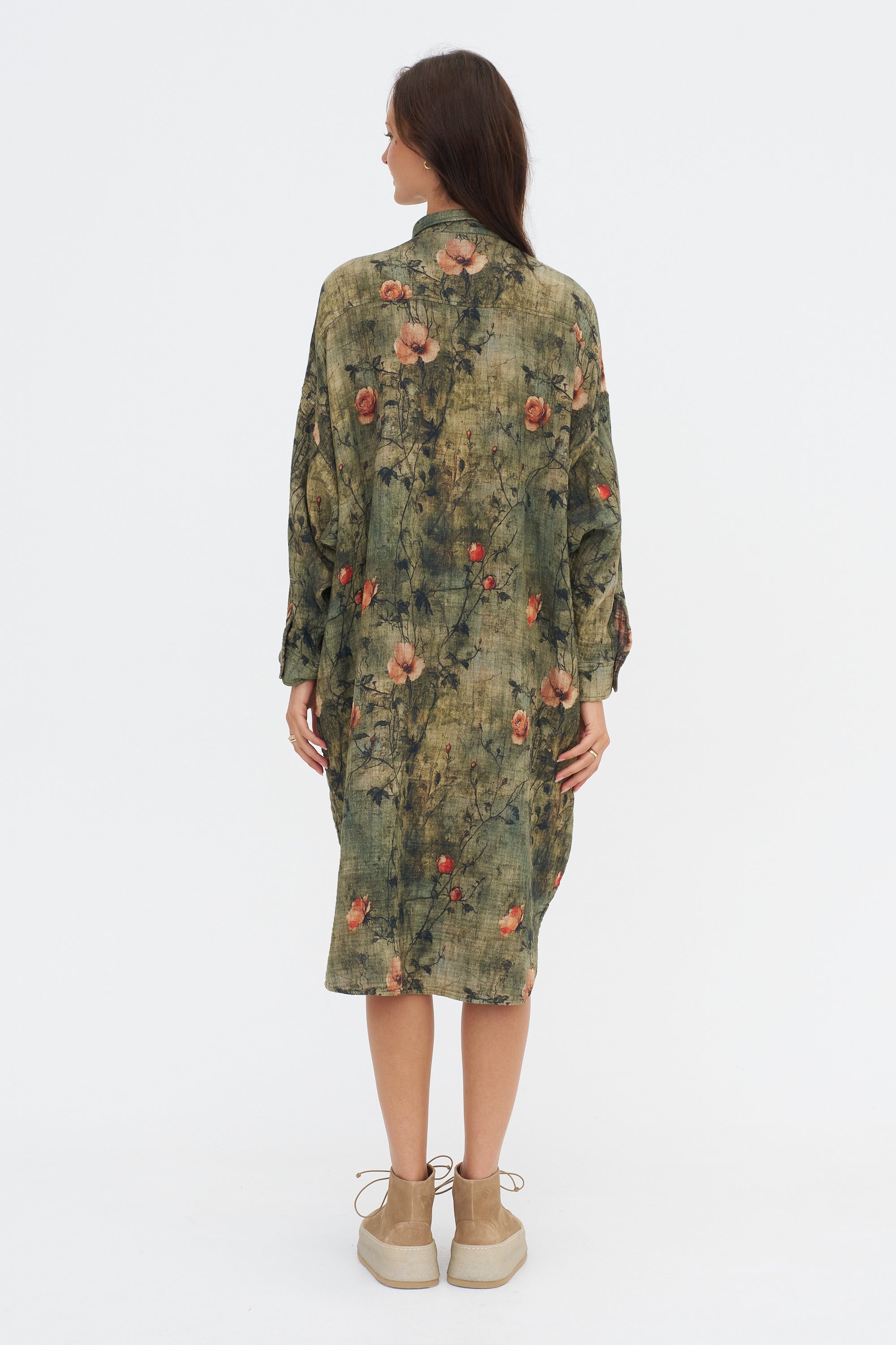 Reversible Jumbo Shirtdress, Plaid