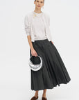 Pearl Cashmere Short Sleeved Crewneck, Kaimak